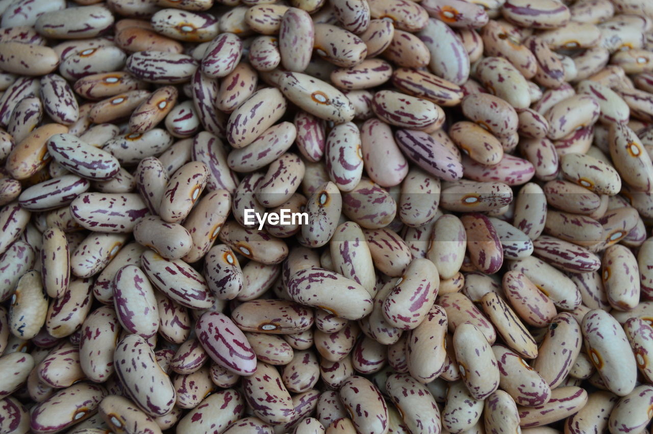 Full frame shot of beans in market for sale