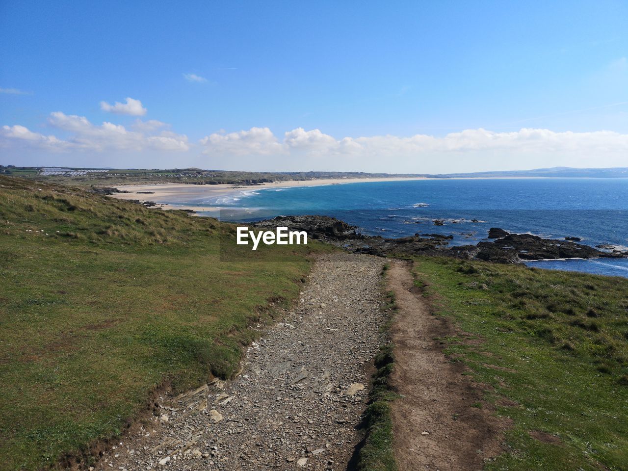 SCENIC VIEW OF SEA AGAINST BLUE SKY