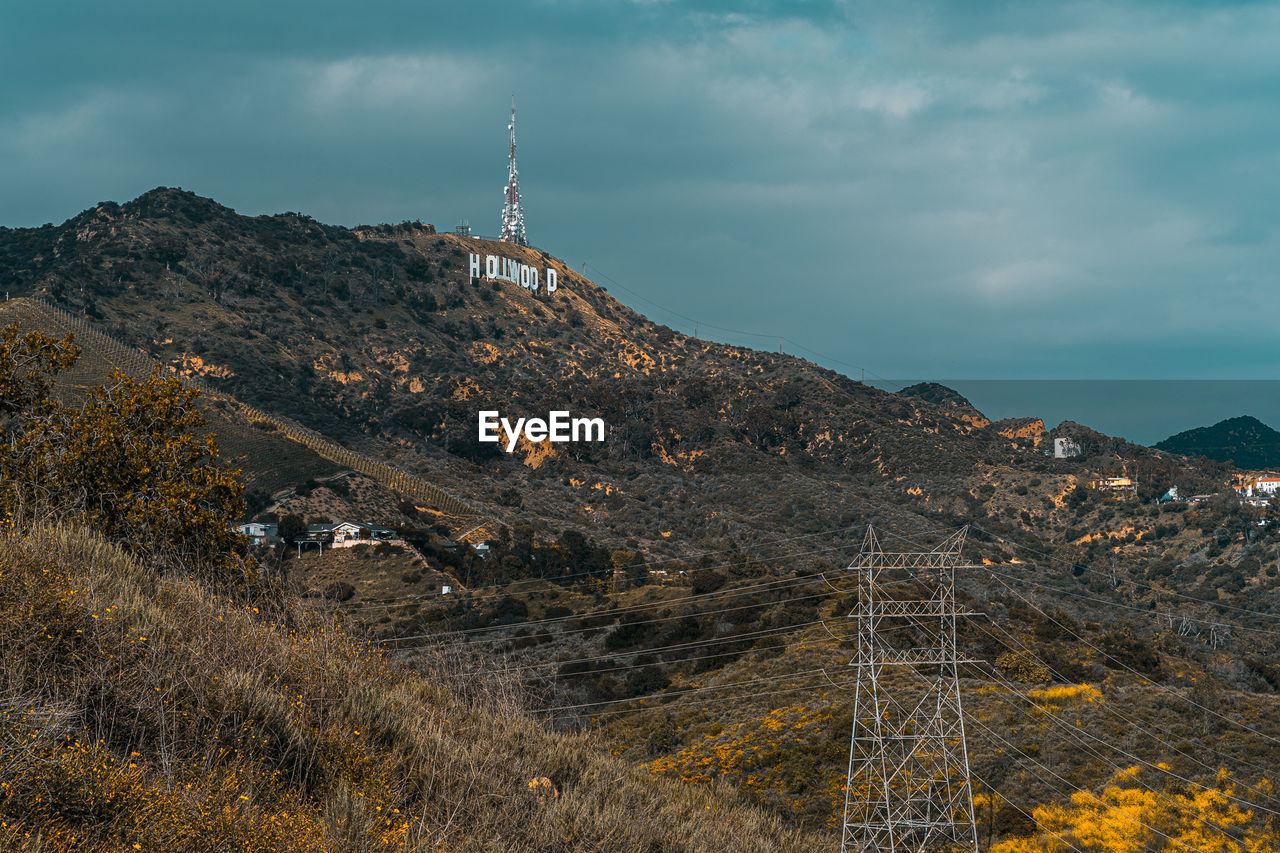 Low angle view of mountains against sky