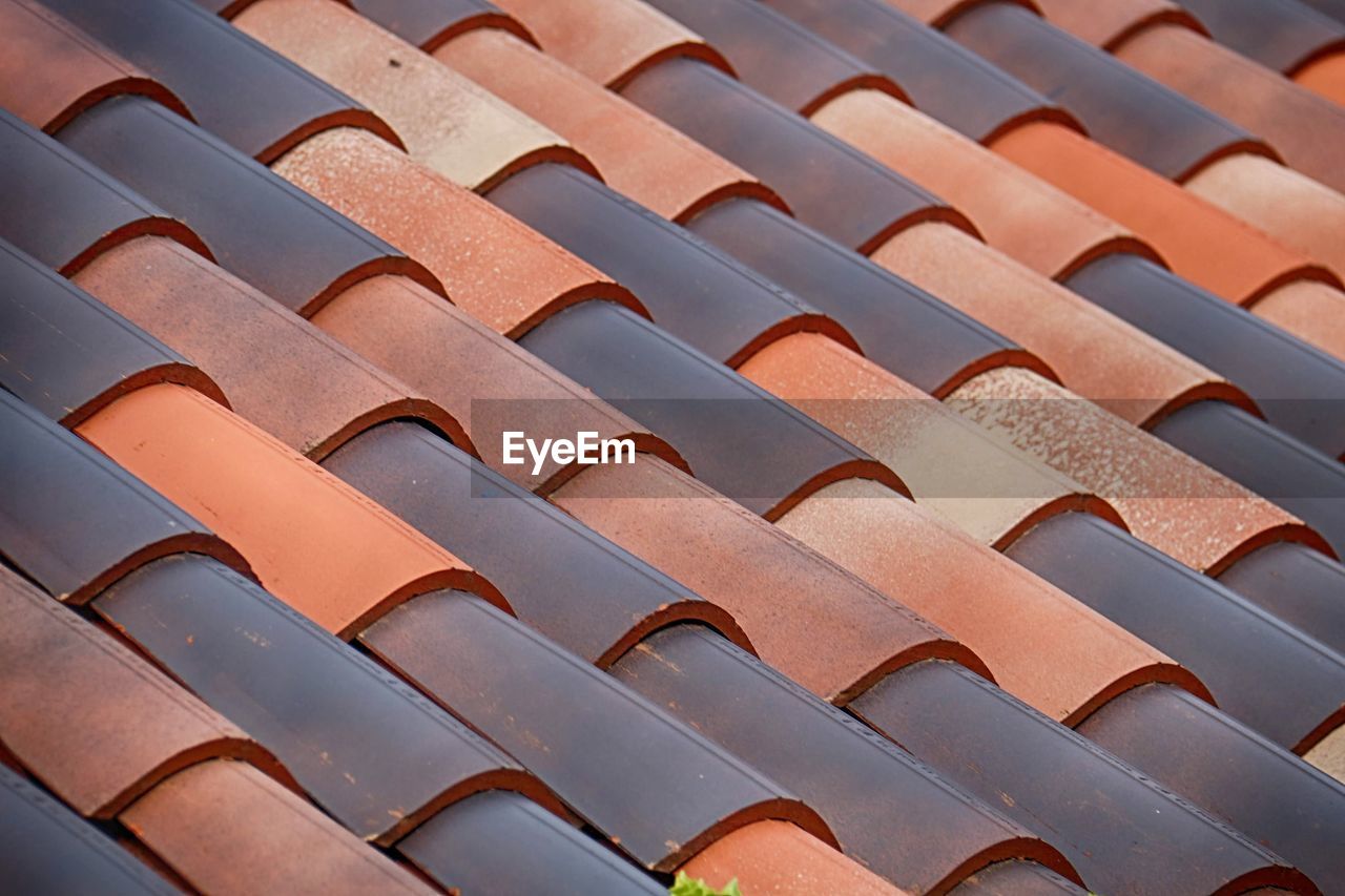 Full frame shot of roof tiles