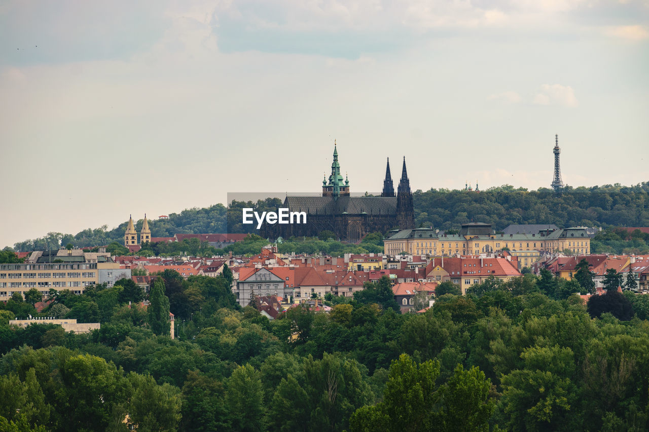 VIEW OF TOWN AGAINST SKY