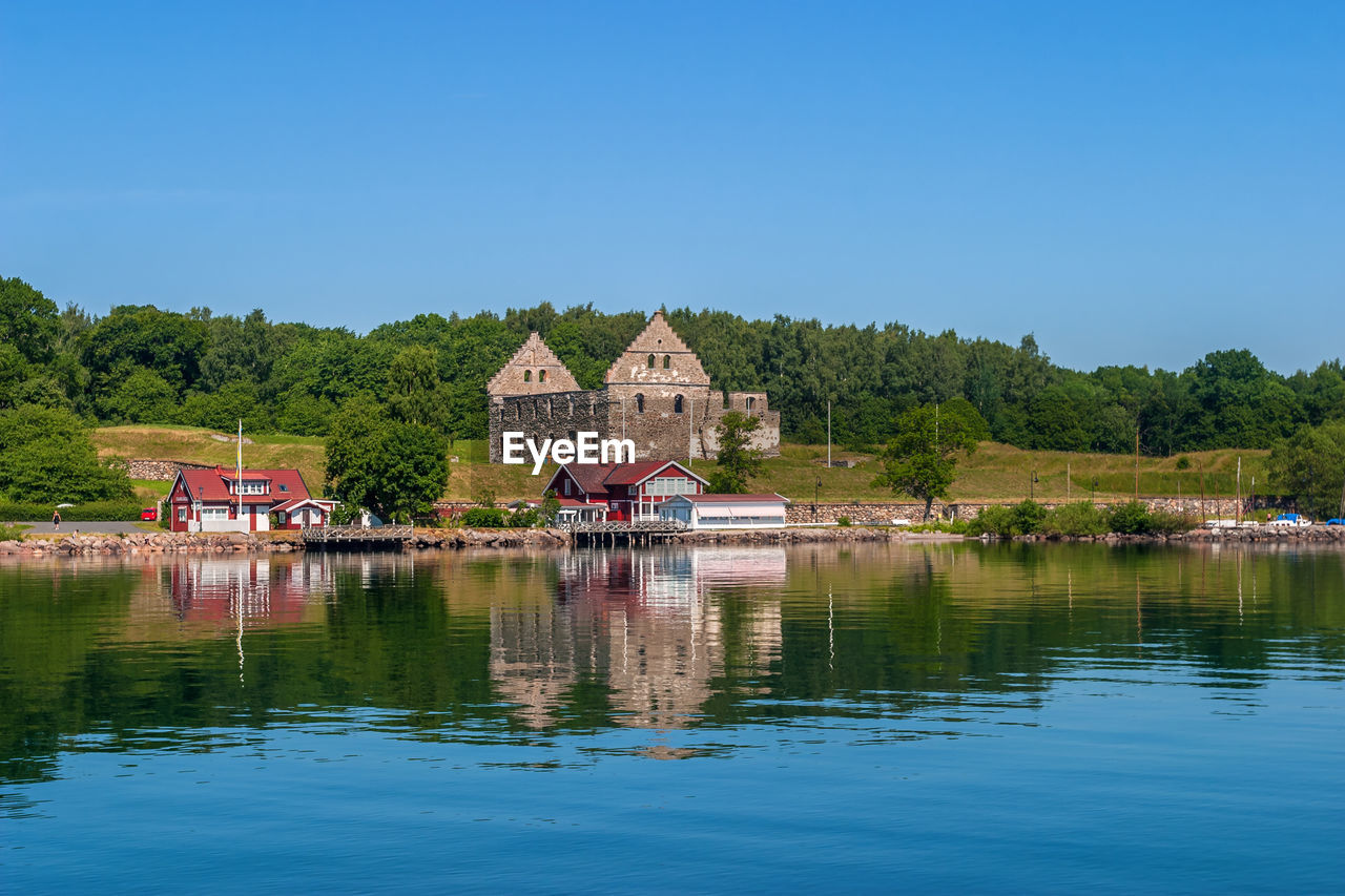 Visingsborg castle ruin in visingso in sweden