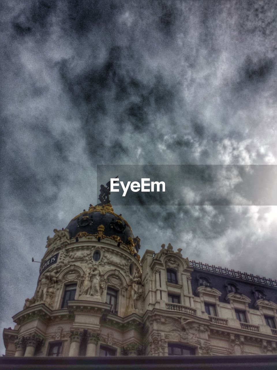 Low angle view of metropolis building