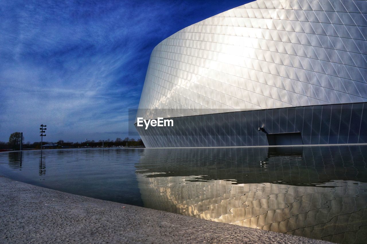 REFLECTION OF BUILDINGS IN WATER