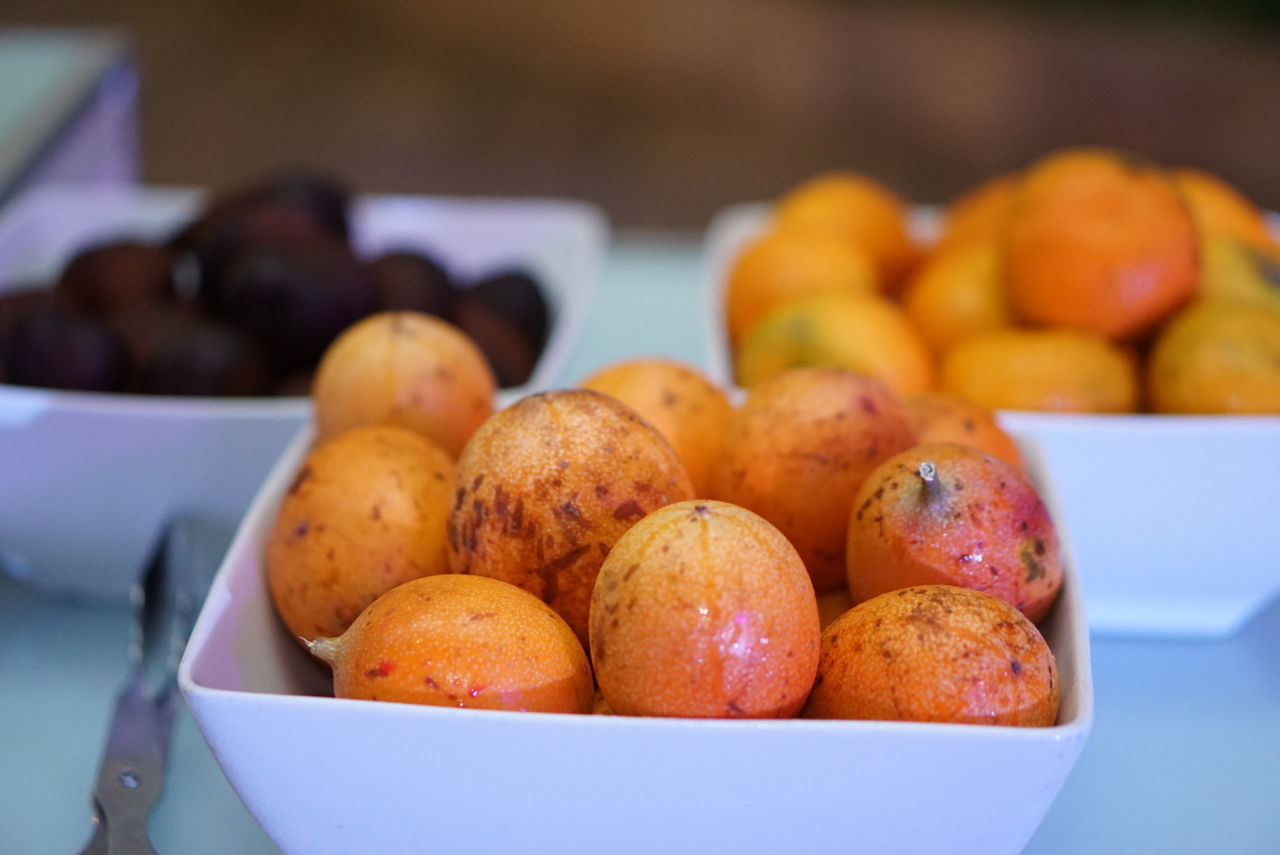 Close-up of fruits in container