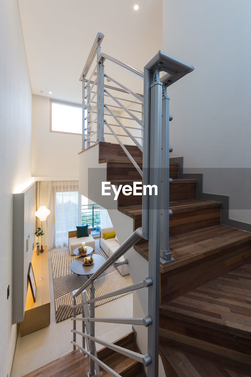 WOODEN STAIRCASE OF BUILDING