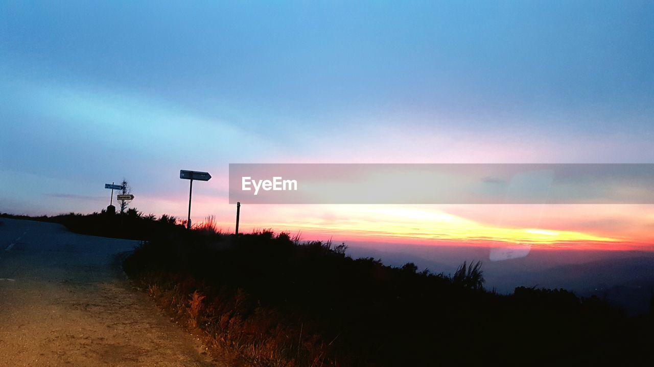 SCENIC VIEW OF SILHOUETTE TREES AGAINST SKY