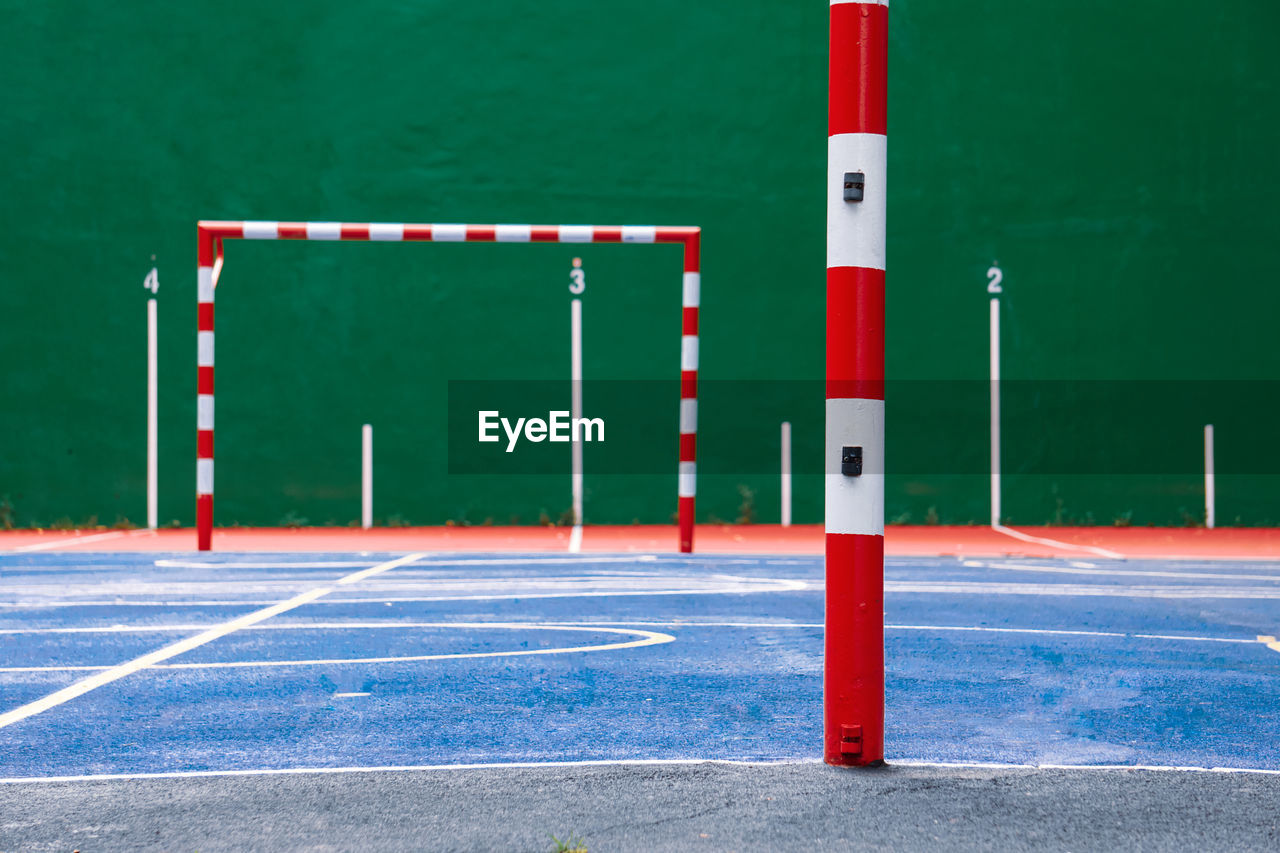 close-up of basketball hoop