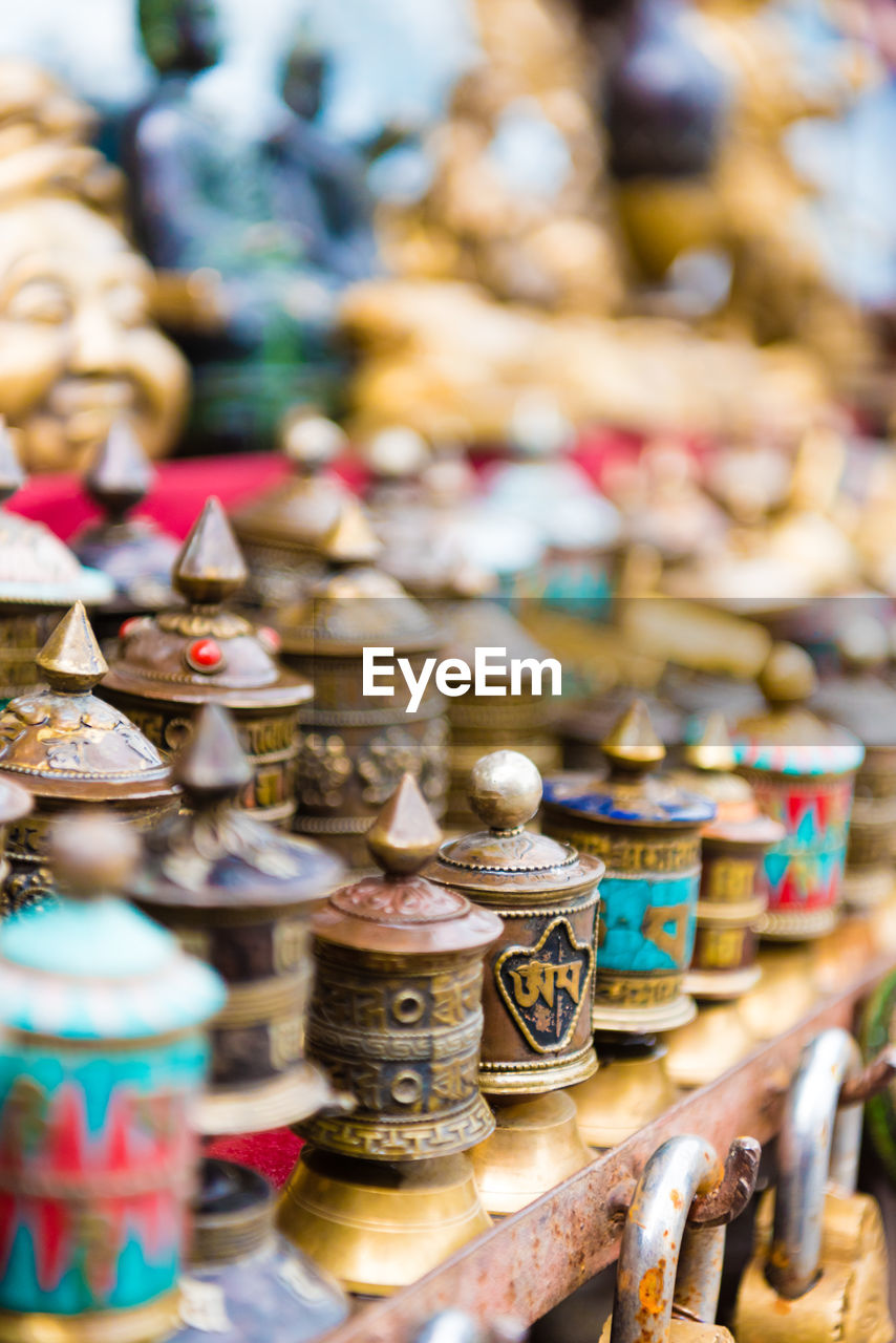 Close-up of market stall for sale