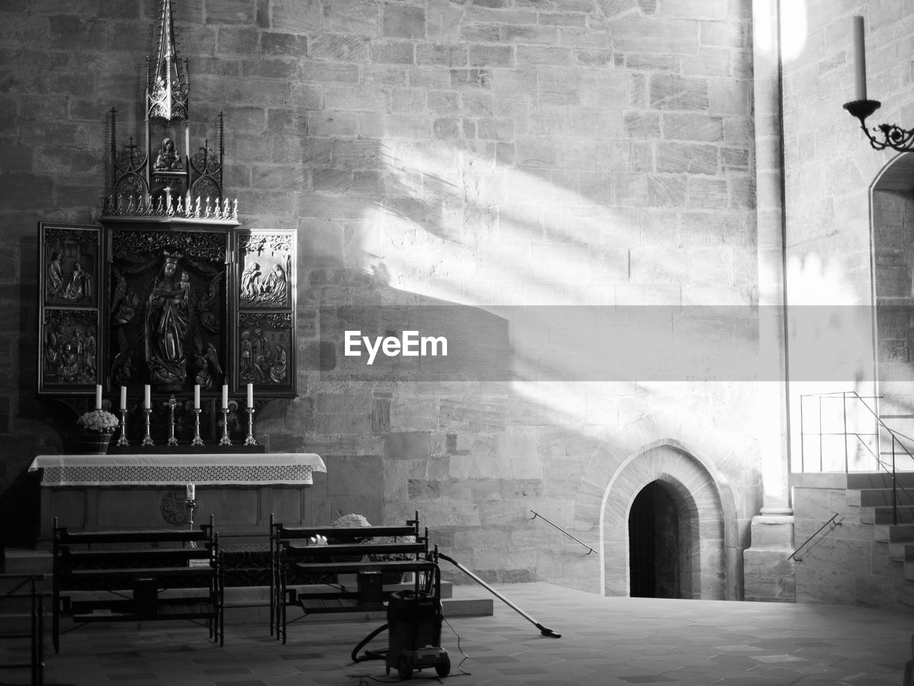 Interior of historic church