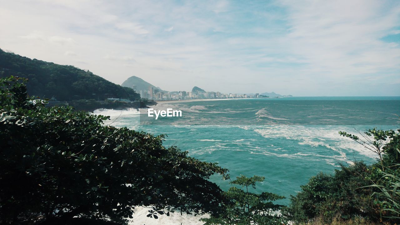 Beautiful view of rio de janeiro's beach 