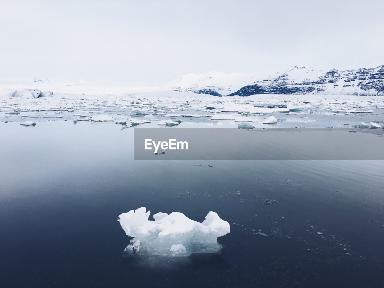 SCENIC VIEW OF FROZEN LAKE