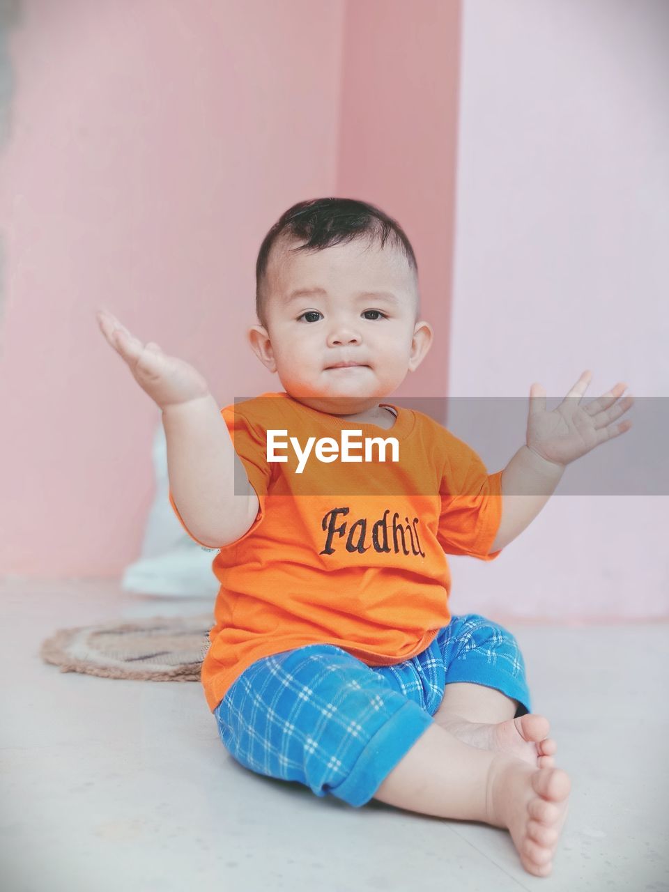 Portrait of a boy looking away