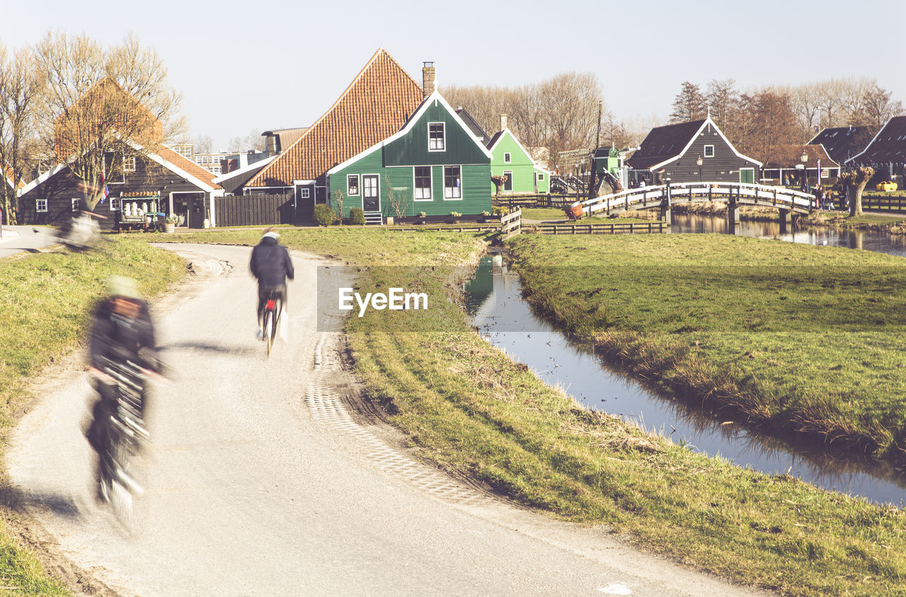 Old amsterdam mill in the zaanse schans neighborhood