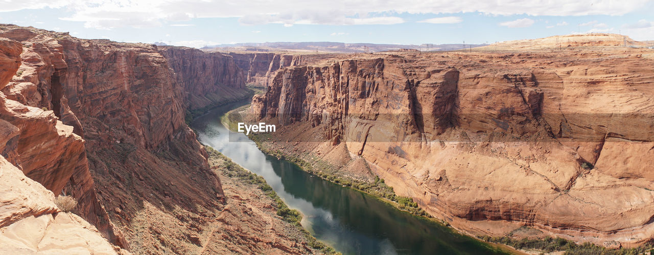 PANORAMIC VIEW OF ROCK FORMATIONS