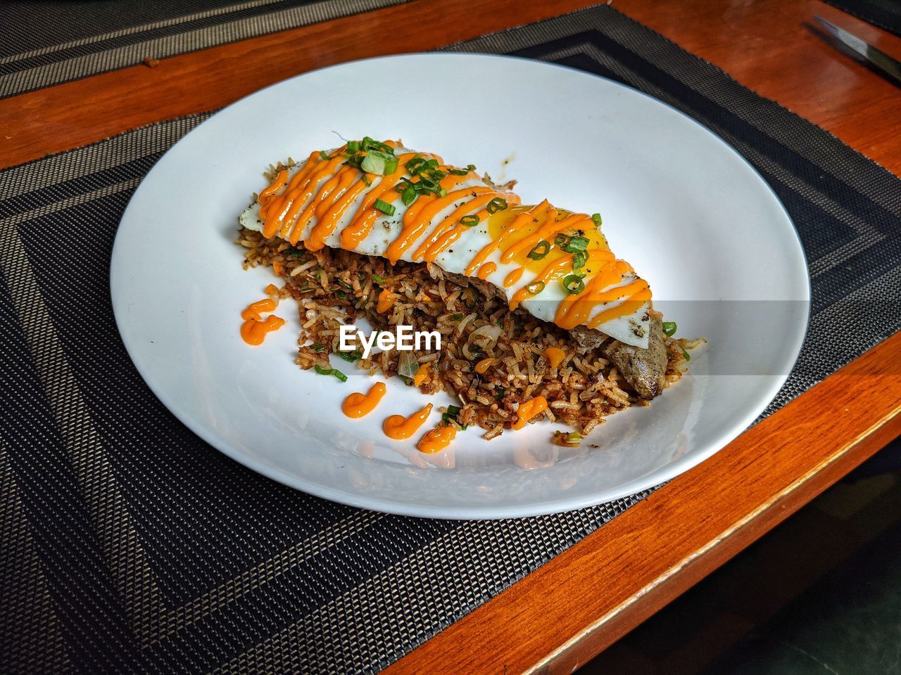 Mexican fried rice with chicken