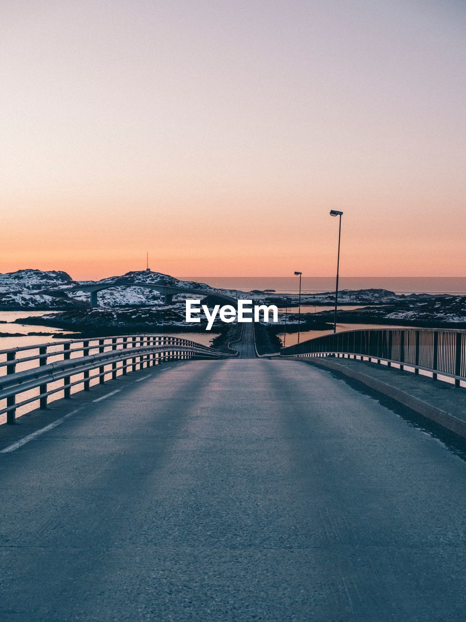 Bridge against sky during sunset