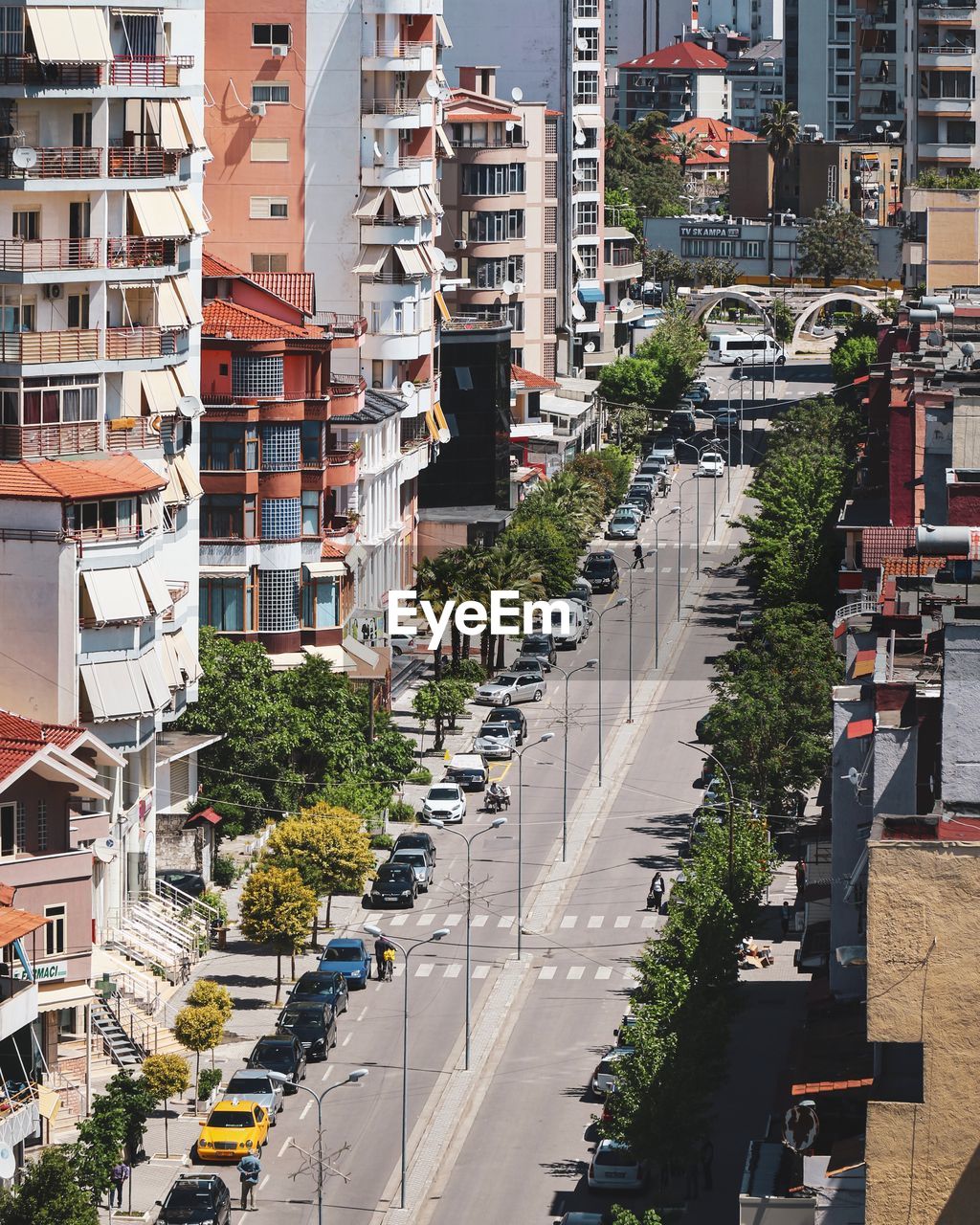 HIGH ANGLE VIEW OF CITY BUILDINGS