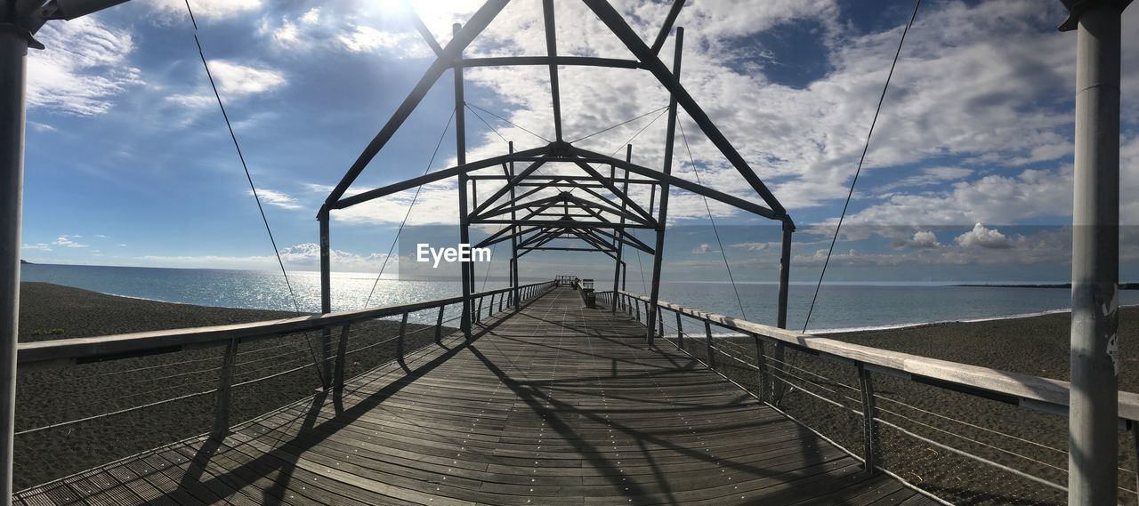 PIER OVER SEA AGAINST SKY