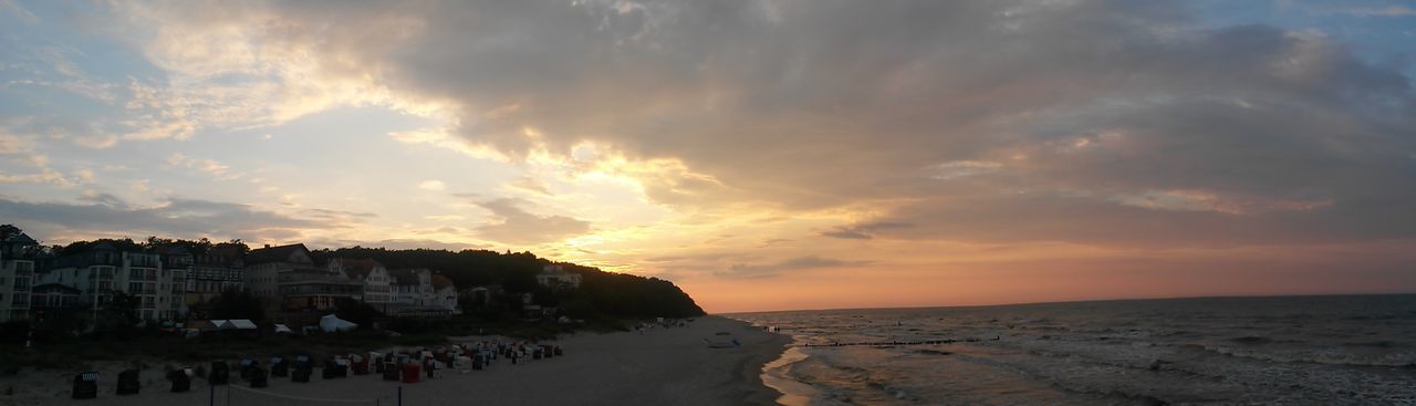 SCENIC VIEW OF SEA DURING SUNSET