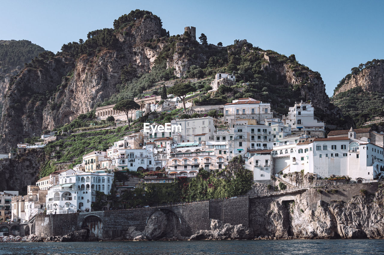 View of amalfi from the sea