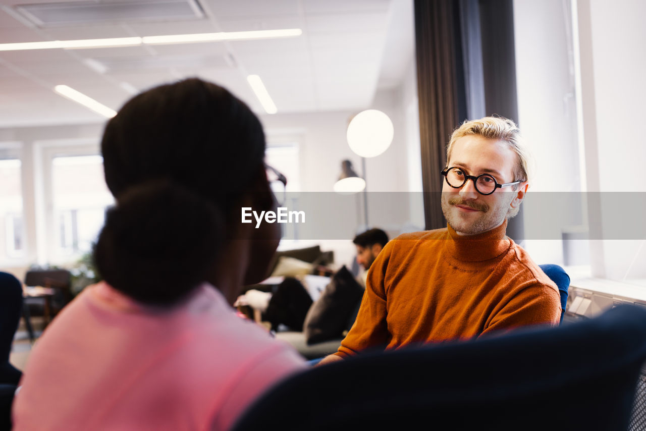 Business people having meeting in office