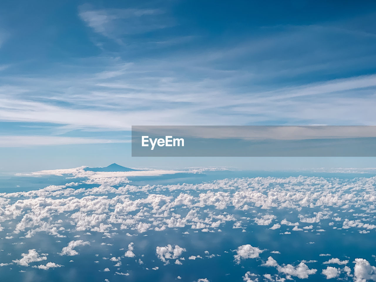 Aerial view of clouds over landscape