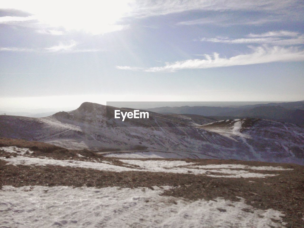 Scenic view of desert against sky