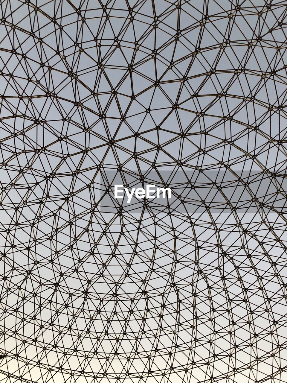 Geodesic dome with twilight sky