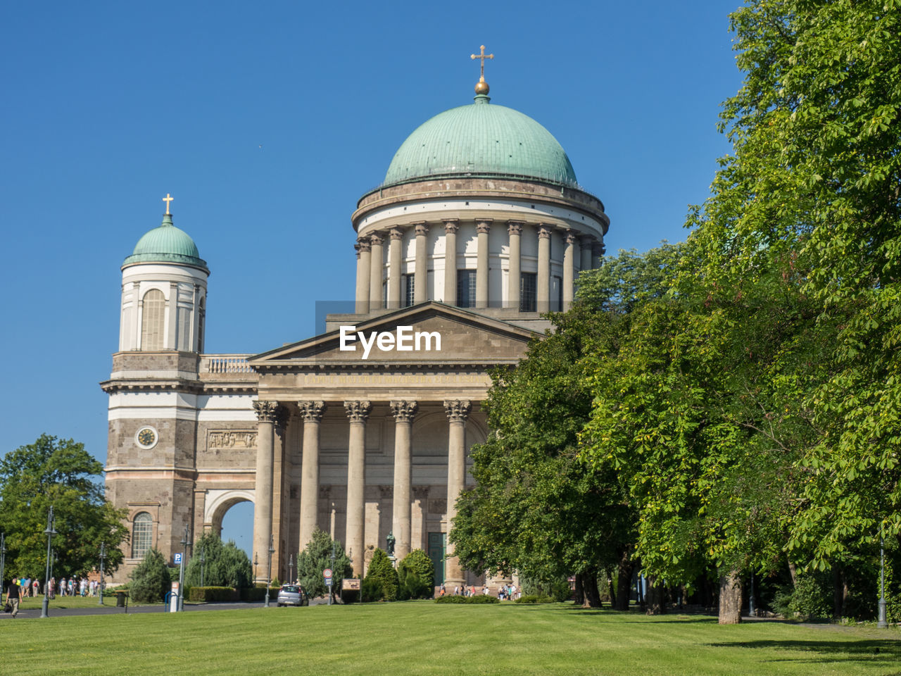 Esztergom at the danube river