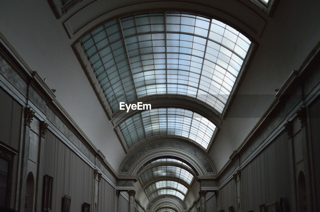Low angle view of arch ceiling in building