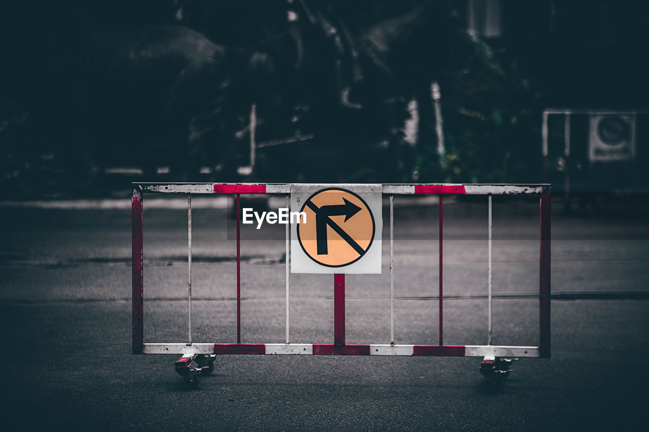 Road sign at roadside