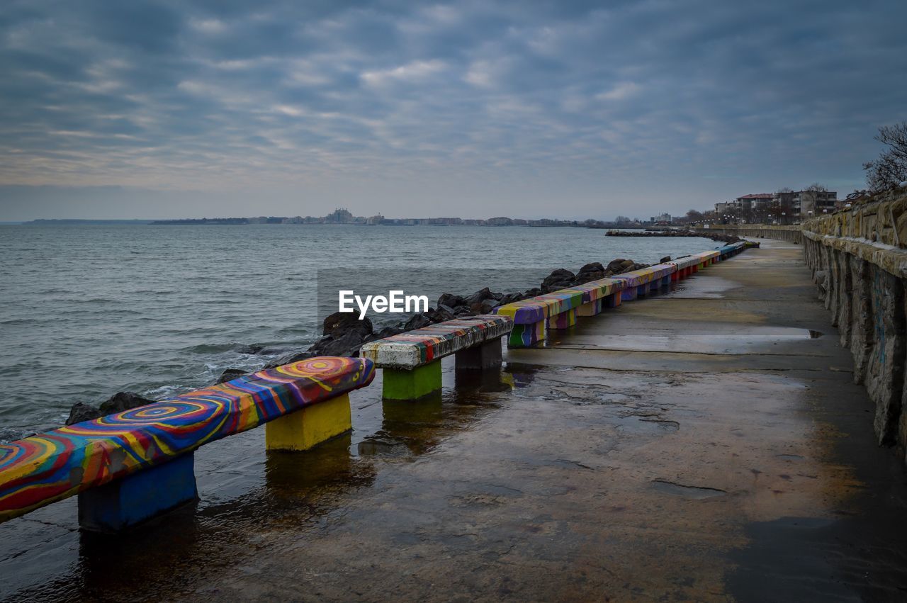 Scenic view of sea against sky