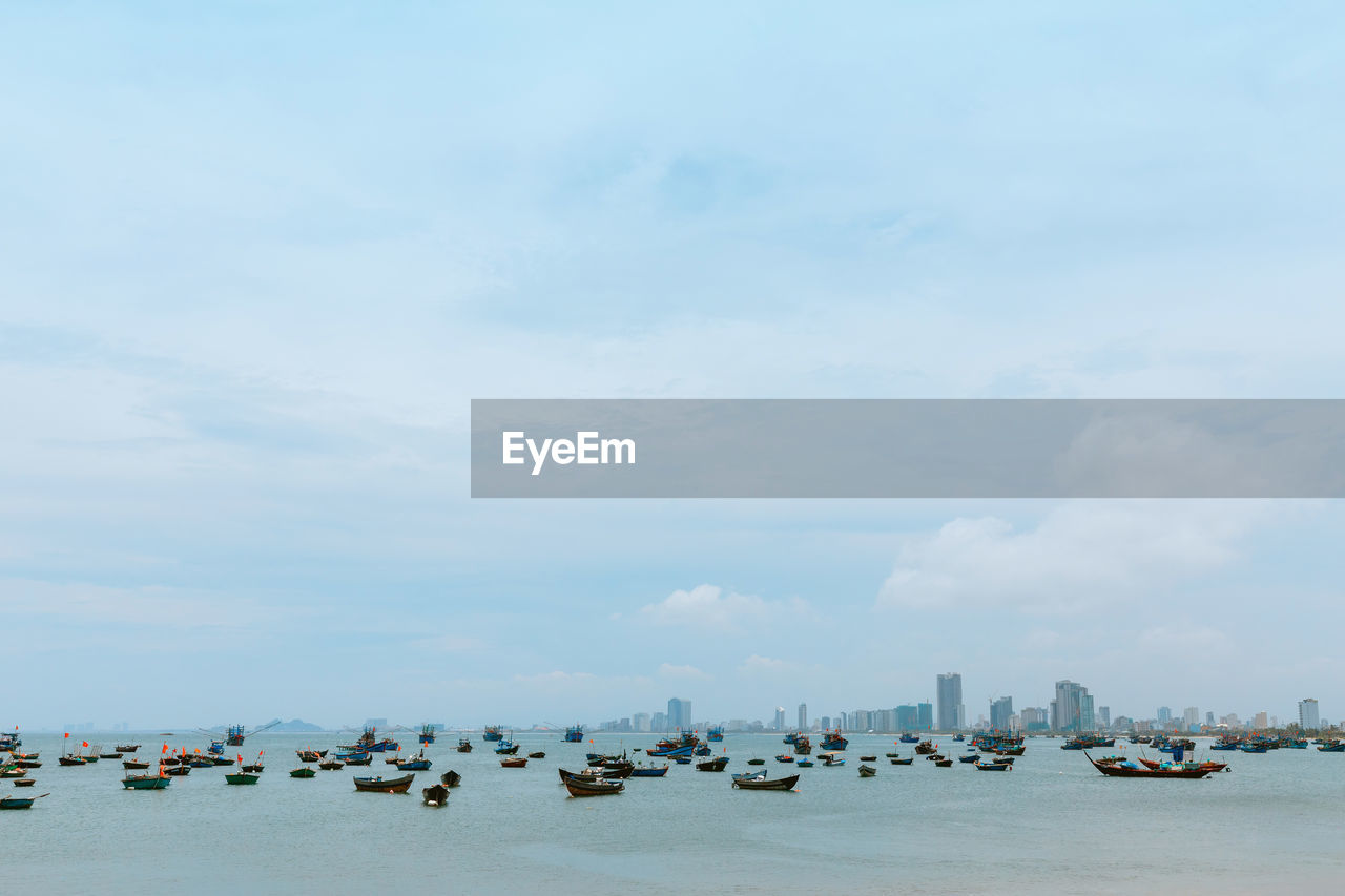 Panoramic view of sea against sky