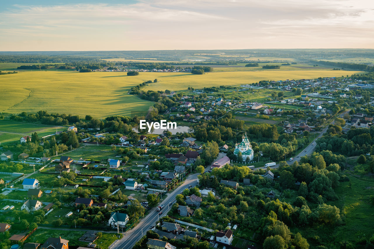 Aerial view from the hot air baloon