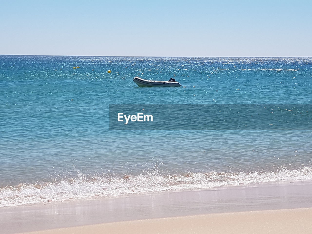 VIEW OF SEA AGAINST CLEAR SKY