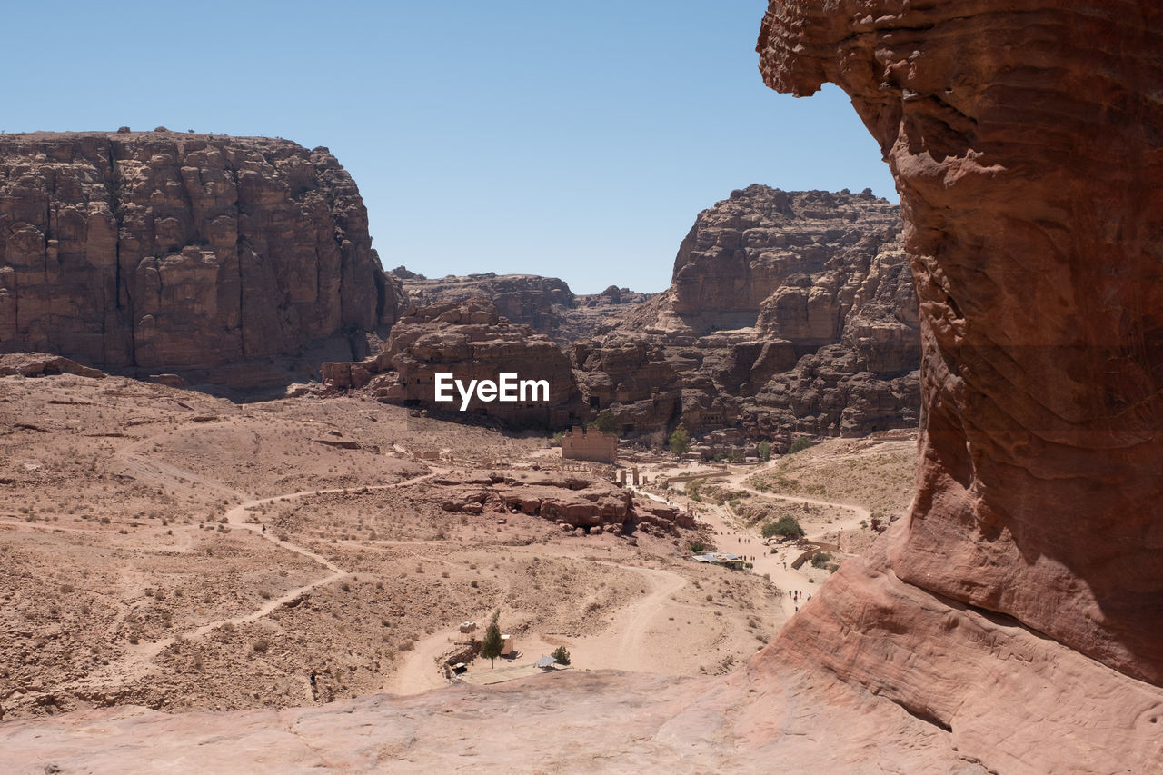 ROCK FORMATIONS IN A SUNLIGHT