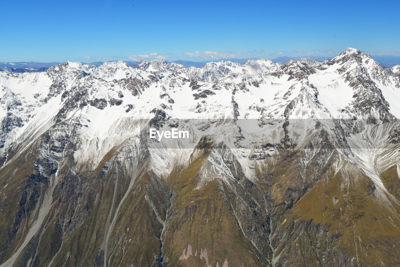 Scenic view of snowcapped mountains at mt cook national park