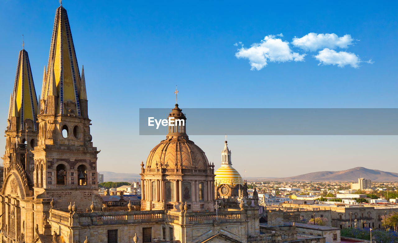 CATHEDRAL AGAINST SKY IN CITY