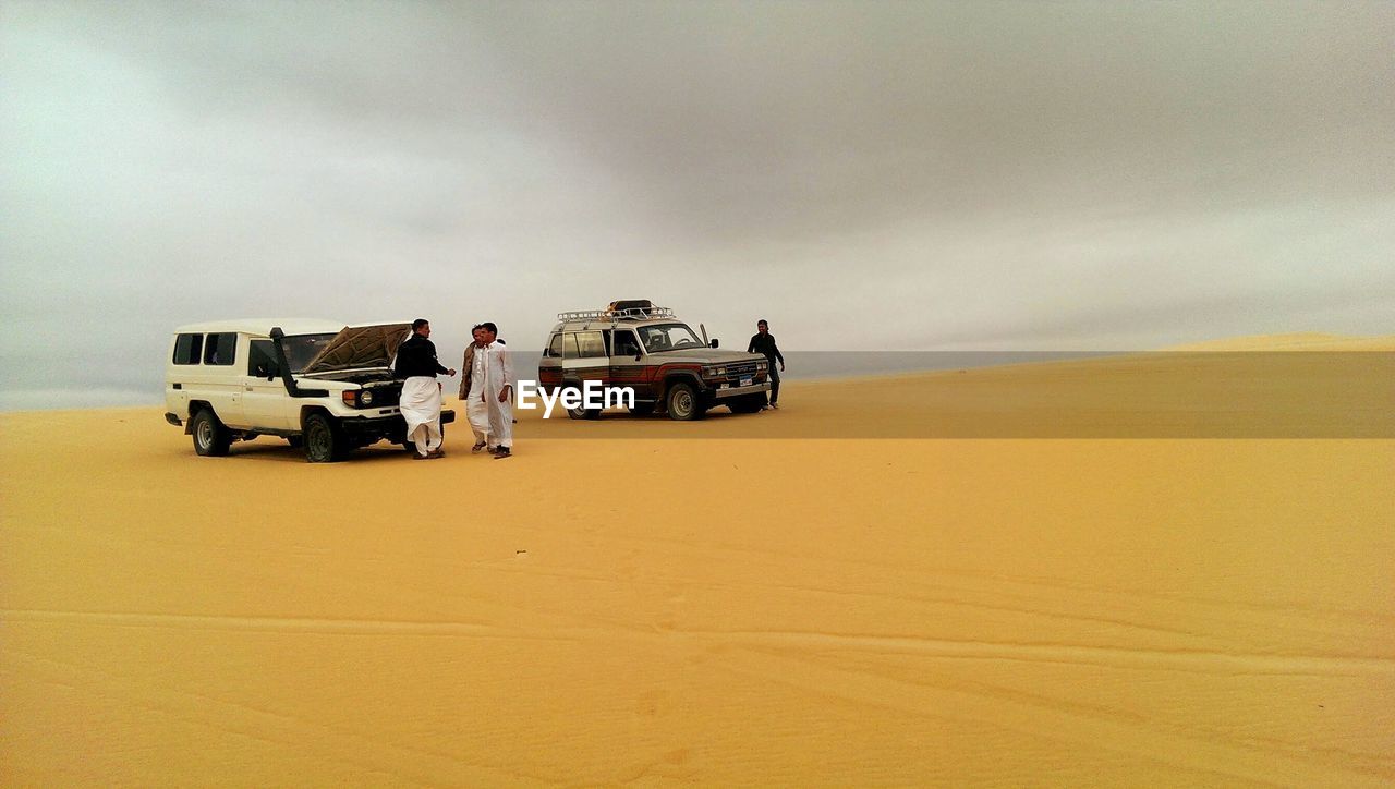 Vehicles at the desert