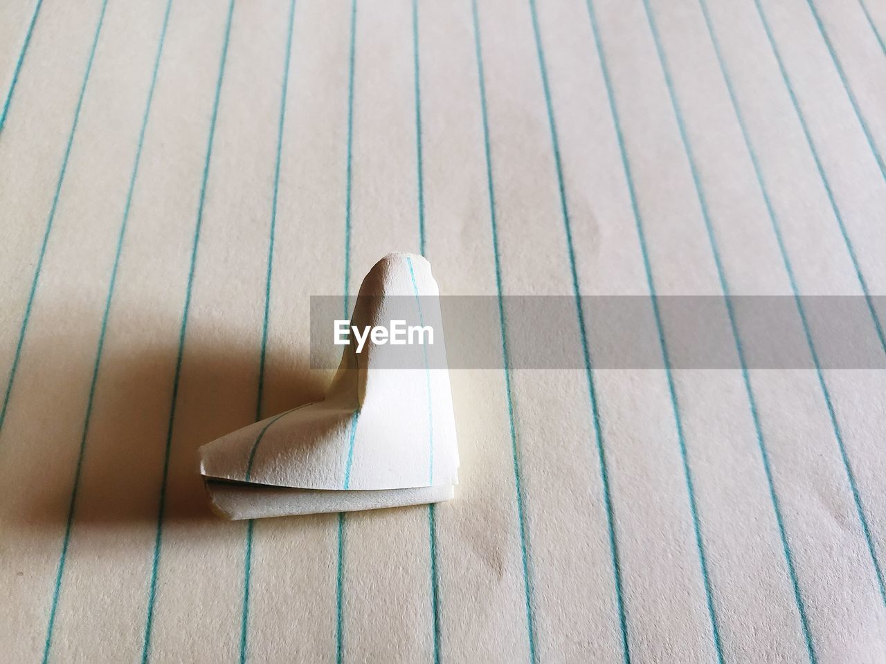 Close-up of paper heart shaped 