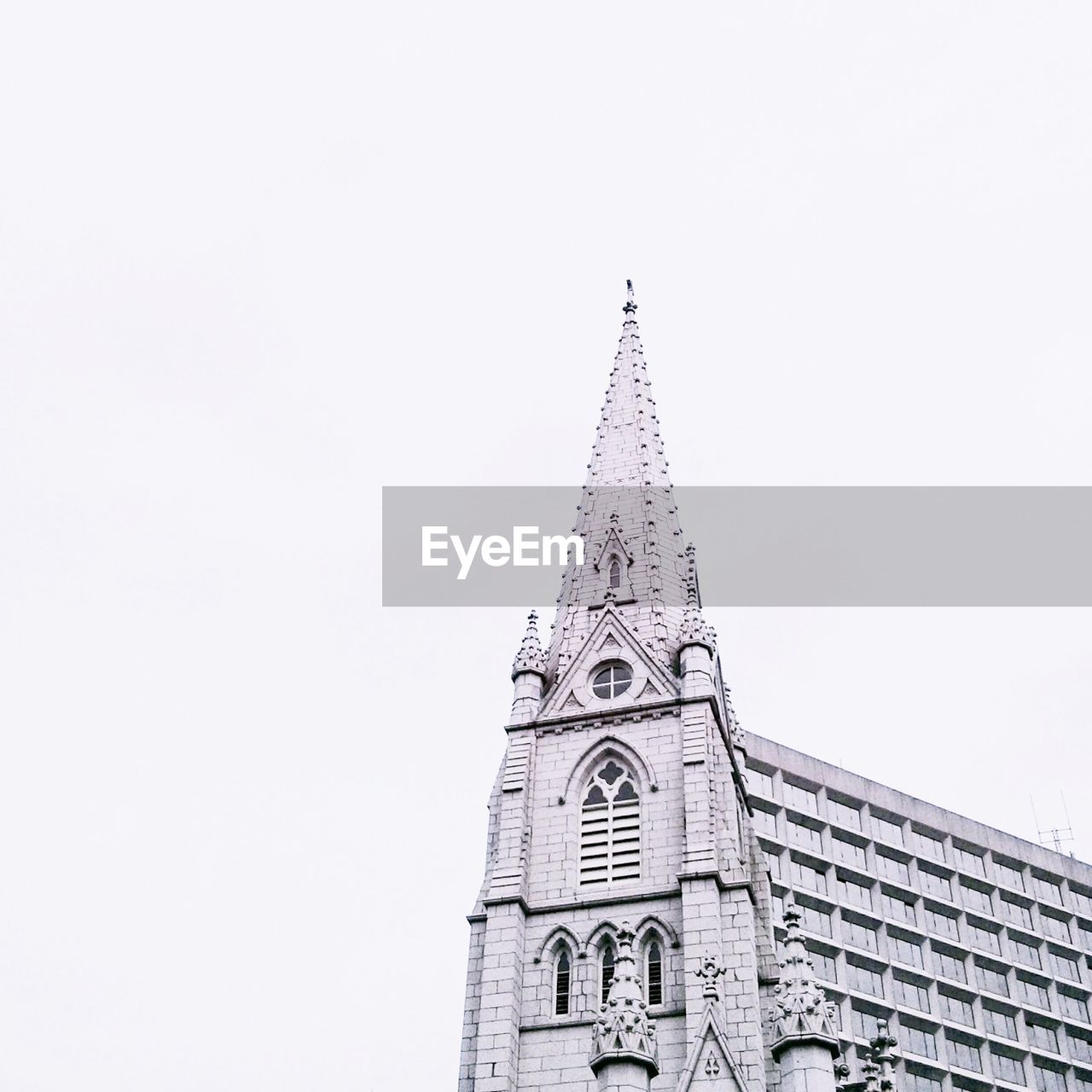 Exterior of church against clear sky