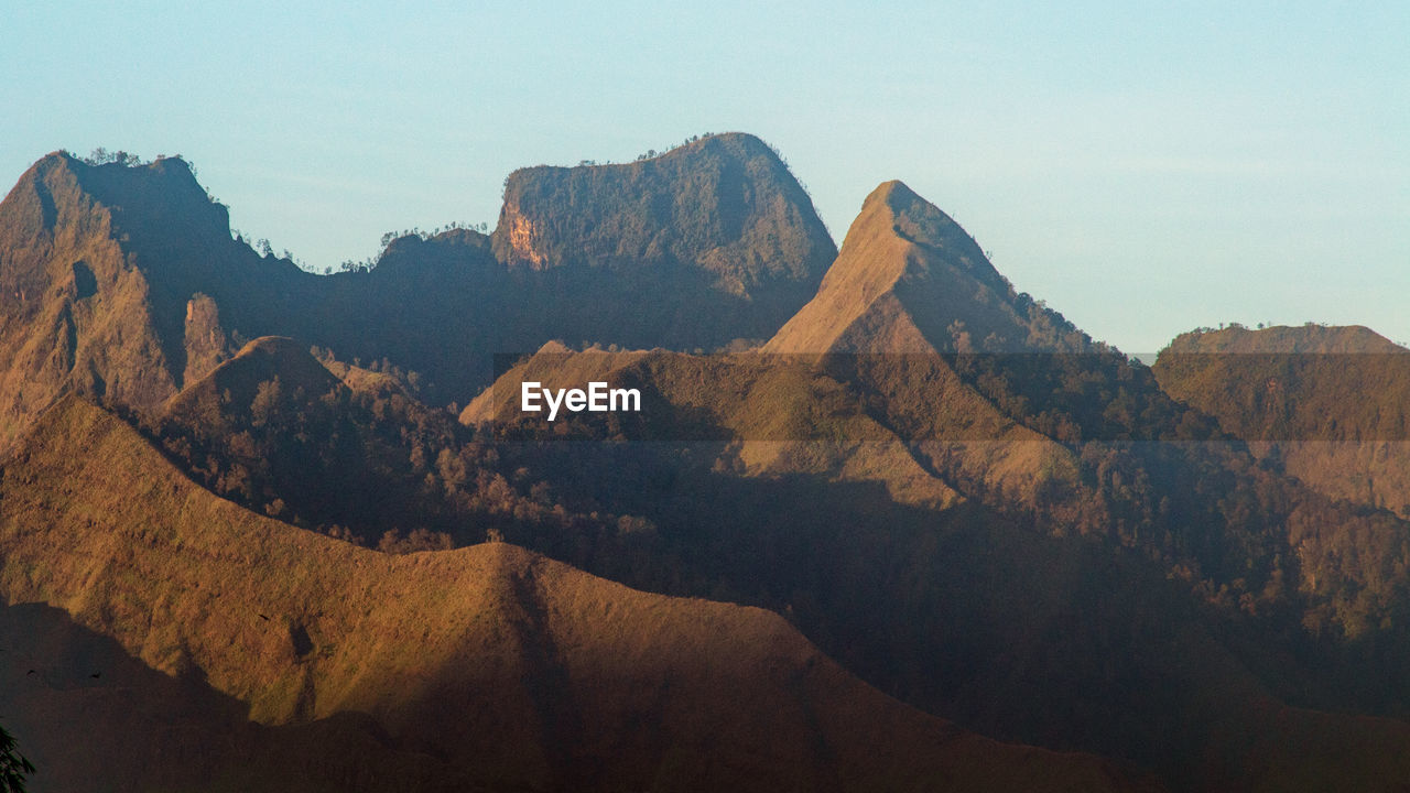 PANORAMIC VIEW OF ROCK FORMATIONS AGAINST SKY