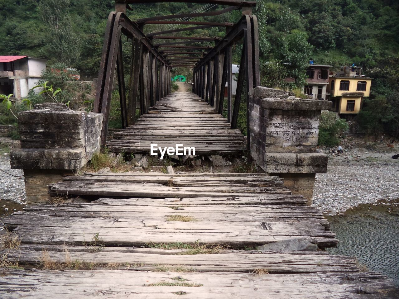 VIEW OF BUILT STRUCTURE BY WATER