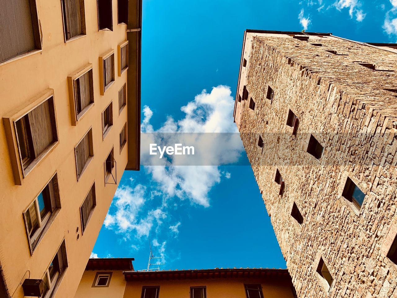 Low angle view of building against sky