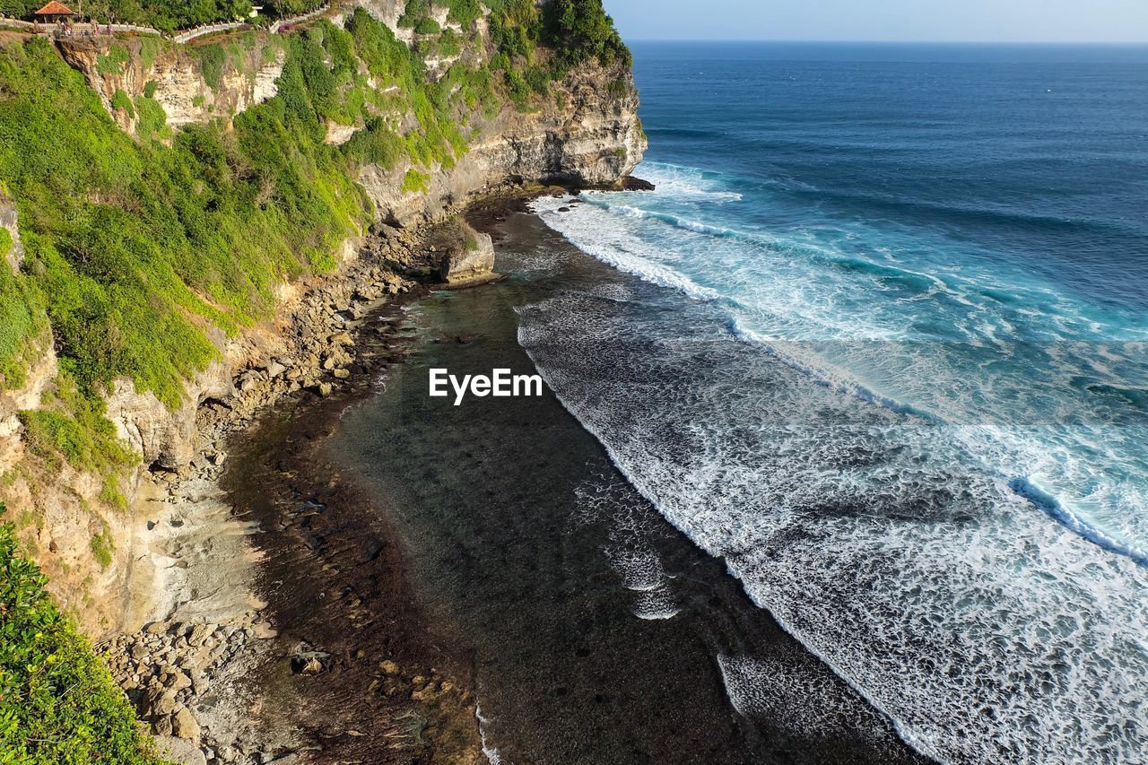 Scenic view of sea shore