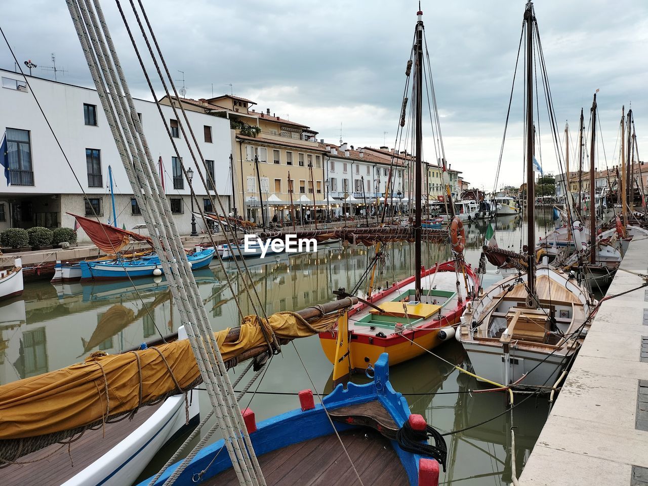 FISHING BOATS IN HARBOR