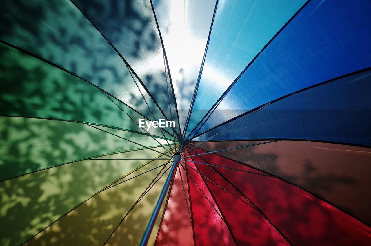 Full frame shot of multi colored umbrella