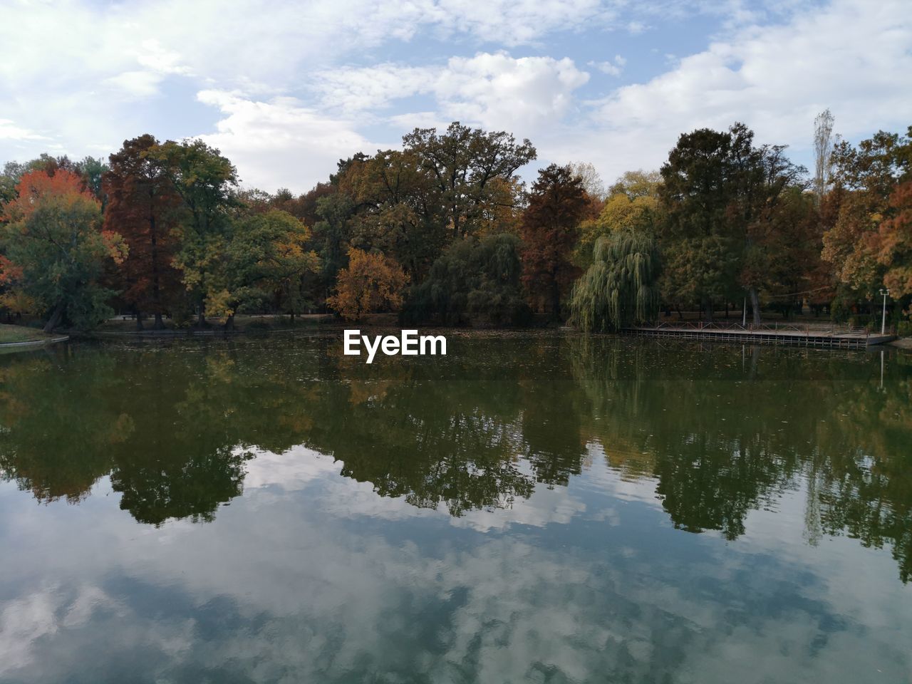 reflection, water, tree, lake, plant, nature, sky, tranquility, beauty in nature, cloud, scenics - nature, autumn, environment, body of water, tranquil scene, leaf, no people, landscape, outdoors, reservoir, travel destinations, forest, tourism, reflection lake, non-urban scene, travel, day, land