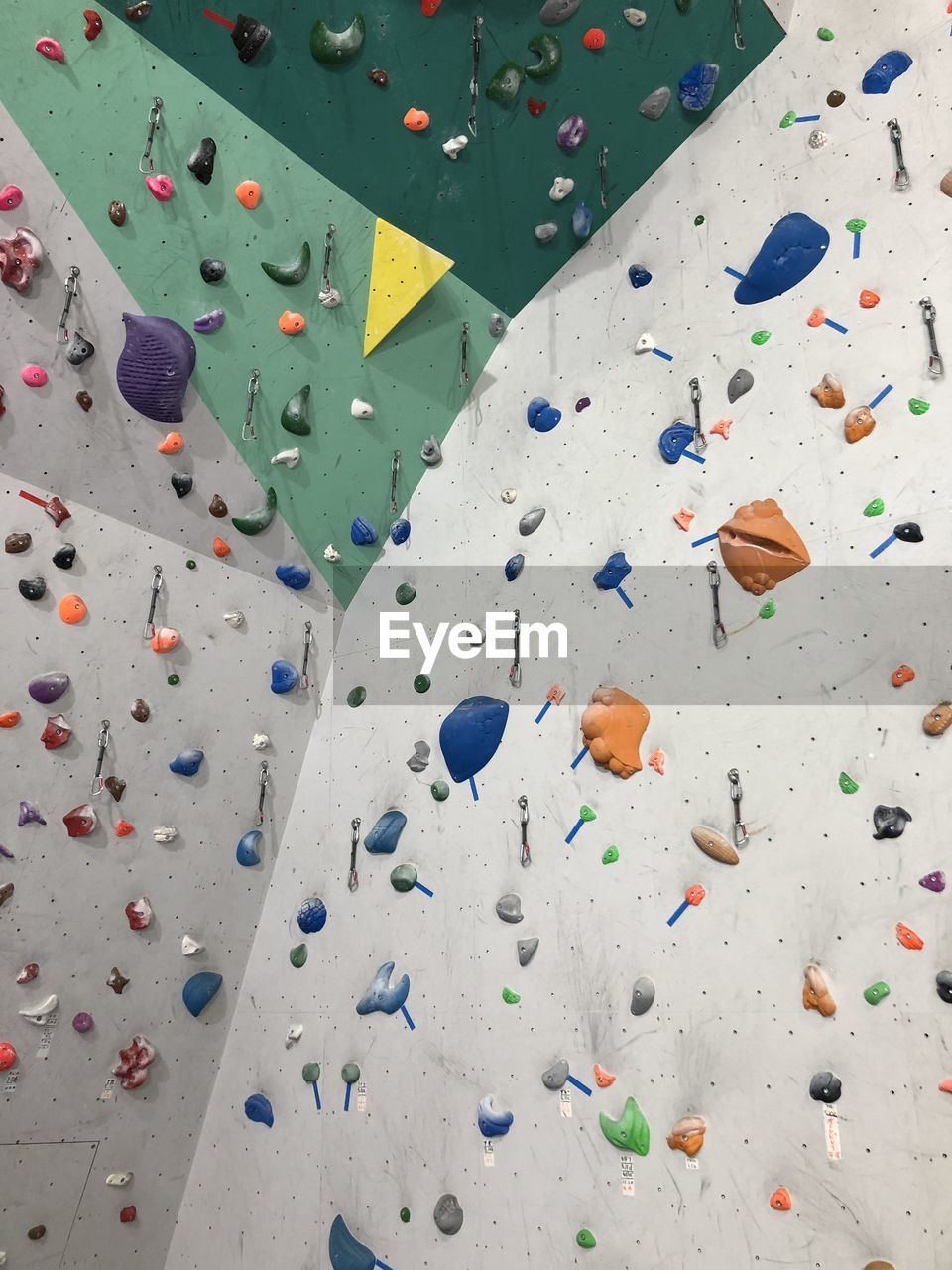 Full frame shot of climbing wall